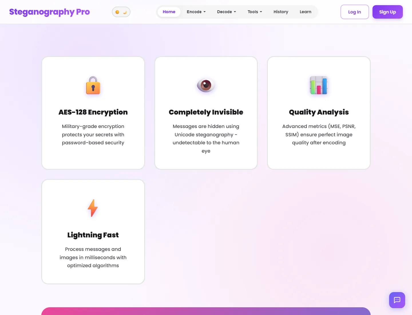 Live Steganography Pro usage statistics and product surfaces