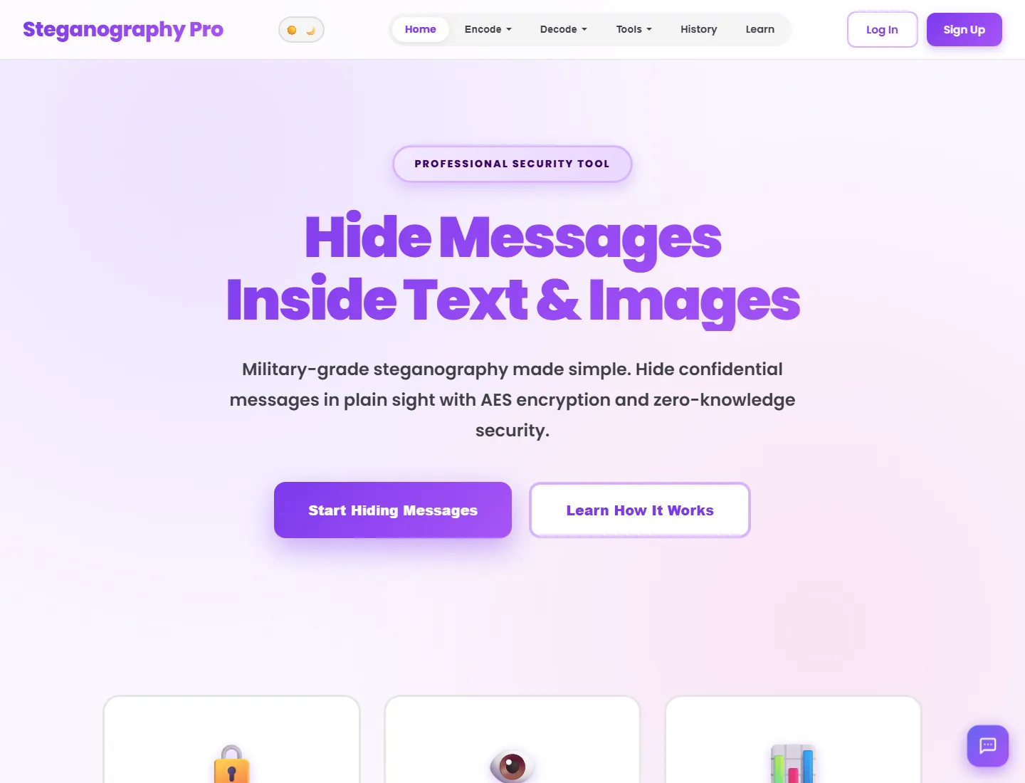 Live Steganography Pro homepage on ahmadyateem.pythonanywhere.com